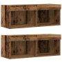 Estante Flotante 2 pcs Madera Vieja 40x28.5x40 cm Madera Elaborada de , Muebles TV - Ref: Foro24-3334386, Precio: 245,38 €, D...