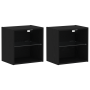 Unidades de TV Conjunto de 4 Roble negro MDF, vidrio Grande de , Muebles TV - Ref: Foro24-3334388, Precio: 250,88 €, Descuent...
