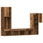 Mueble para TV con luces LED Madera envejecida 40.5x30x102 cm de , Muebles TV - Ref: Foro24-3334389, Precio: 196,90 €, Descue...