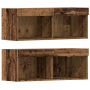 Mueble para TV con luces LED Madera envejecida 40.5x30x102 cm de , Muebles TV - Ref: Foro24-3334389, Precio: 196,90 €, Descue...