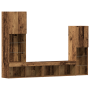 Mueble para TV con luces LED Madera envejecida 40.5x30x102 cm de , Muebles TV - Ref: Foro24-3334389, Precio: 196,90 €, Descue...