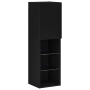 Gabinete para TV LED Roble Negro 30.5x30x102 cm Madera Ingenierizada de , Muebles TV - Ref: Foro24-3334391, Precio: 200,48 €,...