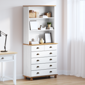 Alcoba “ASKIM” Blanca 91x40x199.5 cm Madera