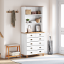 Alcoba  “ASKIM” Blanca 91x40x199.5 cm Madera Sólida Pino | Foro24.es | Tu tienda online para hogar, jardín y más Foro24.es