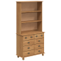 Hutch 'ASKIM'Marrón Miel 91x40x183 cm Madera Sólida Pino | Foro24.es | Tu tienda online para hogar, jardín y más Foro24.es