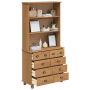 Hutch 'ASKIM'Marrón Miel 91x40x183 cm Madera Sólida Pino | Foro24.es | Tu tienda online para hogar, jardín y más Foro24.es