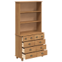 Hutch 'ASKIM'Marrón Miel 91x40x183 cm Madera Sólida Pino | Foro24.es | Tu tienda online para hogar, jardín y más Foro24.es