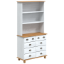 Hutch “ASKIM” Blanco 91x40x183 cm Madera Sólida de Pino de , Aparadores - Ref: Foro24-3334643, Precio: 292,74 €, Descuento: %