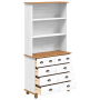 Hutch “ASKIM” Blanco 91x40x183 cm Madera Sólida de Pino de , Aparadores - Ref: Foro24-3334643, Precio: 292,74 €, Descuento: %