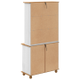 Hutch “ASKIM” Blanco 91x40x183 cm Madera Sólida de Pino de , Aparadores - Ref: Foro24-3334643, Precio: 292,74 €, Descuento: %