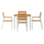 Conjunto de Comedor de Jardín de 5 Piezas  Hecho de Madera Maciza de Acacia | Foro24.es | Tu tienda online para hogar, jardín y más Foro24.es