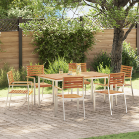 Conjunto de Comedor de Jardín de 7 Piezas de