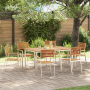 Conjunto de Comedor de Jardín de 7 Piezas de  Madera Maciza de Acacia | Foro24.es | Tu tienda online para hogar, jardín y más Foro24.es