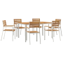 Conjunto de Comedor de Jardín de 7 Piezas de  Madera Maciza de Acacia | Foro24.es | Tu tienda online para hogar, jardín y más Foro24.es