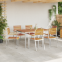 Conjunto de Comedor de Jardín de 7 Piezas de  Madera Maciza de Acacia | Foro24.es | Tu tienda online para hogar, jardín y más Foro24.es