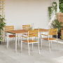 Conjunto de Comedor de Jardín de 5 Piezas  Madera Sólida de Acacia | Foro24.es | Tu tienda online para hogar, jardín y más Foro24.es
