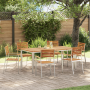 Conjunto de Comedor de Jardín de 7 Piezas  de Madera Maciza de Acacia | Foro24.es | Tu tienda online para hogar, jardín y más Foro24.es