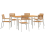 Conjunto de Comedor de Jardín de 7 Piezas  de Madera Maciza de Acacia | Foro24.es | Tu tienda online para hogar, jardín y más Foro24.es