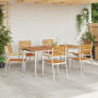 Conjunto de Comedor de Jardín de 7 Piezas  de Madera Maciza de Acacia | Foro24.es | Tu tienda online para hogar, jardín y más Foro24.es