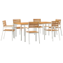 Conjunto de Comedor de Jardín  de 7 piezas de Madera maciza de Acacia | Foro24.es | Tu tienda online para hogar, jardín y más Foro24.es