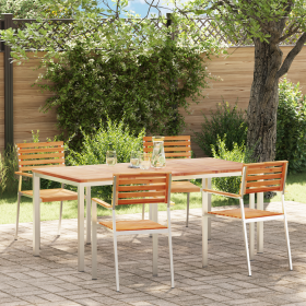 Juego de Comedor de Jardín de 5 Piezas de en