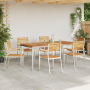 Conjunto de Comedor de Jardín  de 7 Piezas de Madera Sólida de Teca | Foro24.es | Tu tienda online para hogar, jardín y más Foro24.es