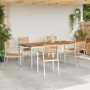 Set de Comedor de Jardín  de 7 Piezas de Madera Sólida de Teca | Foro24.es | Tu tienda online para hogar, jardín y más Foro24.es
