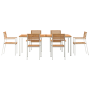 Set de Comedor de Jardín  de 7 Piezas de Madera Sólida de Teca | Foro24.es | Tu tienda online para hogar, jardín y más Foro24.es