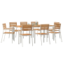 Conjunto de Comedor de Jardín  de 9 Piezas Madera Maciza de Teca | Foro24.es | Tu tienda online para hogar, jardín y más Foro24.es