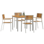 Conjunto de Comedor de Jardín  de 5 Piezas de Madera Sólida de Acacia | Foro24.es | Tu tienda online para hogar, jardín y más Foro24.es