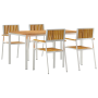Set de Comedor para Jardín  de 5 Piezas de Madera Sólida de Acacia | Foro24.es | Tu tienda online para hogar, jardín y más Foro24.es