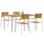 Set de Comedor para Jardín  de 5 Piezas de Madera Sólida de Acacia | Foro24.es | Tu tienda online para hogar, jardín y más Foro24.es