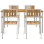 Set de Comedor para Jardín  de 5 Piezas de Madera Sólida de Acacia | Foro24.es | Tu tienda online para hogar, jardín y más Foro24.es