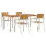 Conjunto de Comedor de Jardín de 5 Piezas de Madera Maciza de Acacia de | Foro24.es | Tu tienda online para hogar, jardín y más Foro24.es