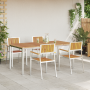 Conjunto de Comedor de Jardín de 5 Piezas de Madera Maciza de Acacia de | Foro24.es | Tu tienda online para hogar, jardín y más Foro24.es