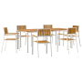 Juego de Comedor de Jardín  de 7 Piezas de Madera Maciza de Acacia | Foro24.es | Tu tienda online para hogar, jardín y más Foro24.es
