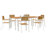 Juego de Comedor de Jardín  de 7 Piezas de Madera Maciza de Acacia | Foro24.es | Tu tienda online para hogar, jardín y más Foro24.es