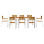 Juego de Comedor de Jardín de 9 Piezas de Madera Sólida de Acacia | Foro24.es | Tu tienda online para hogar, jardín y más Foro24.es
