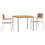 Conjunto de Comedor  de 3 Piezas de Madera Sólida de Teca | Foro24.es | Tu tienda online para hogar, jardín y más Foro24.es