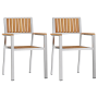 Conjunto de Comedor  de 3 Piezas de Madera Sólida de Teca | Foro24.es | Tu tienda online para hogar, jardín y más Foro24.es