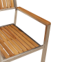 Set de comedor de jardín  de 5 piezas de madera sólida de teca | Foro24.es | Tu tienda online para hogar, jardín y más Foro24.es