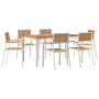 Juego de Comedor de Jardín  de 7 Piezas de Madera de Teca Sólida | Foro24.es | Tu tienda online para hogar, jardín y más Foro24.es