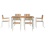 Juego de Comedor de Jardín  de 7 Piezas de Madera de Teca Sólida | Foro24.es | Tu tienda online para hogar, jardín y más Foro24.es
