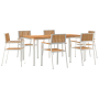 Juego de Comedor de Jardín de 7 Piezas de Madera Maciza de Teca | Foro24.es | Tu tienda online para hogar, jardín y más Foro24.es