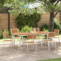Juego de Comedor de Jardín  de 7 piezas en Madera Sólida de Teca | Foro24.es | Tu tienda online para hogar, jardín y más Foro24.es