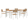 Juego de Comedor de Jardín  de 7 piezas en Madera Sólida de Teca | Foro24.es | Tu tienda online para hogar, jardín y más Foro24.es