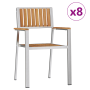 Juego de Comedor de Jardín  de 9 Piezas de Madera de Teca Maciza | Foro24.es | Tu tienda online para hogar, jardín y más Foro24.es