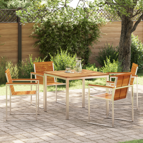 Conjunto de Comedor de Jardín de 5 Piezas de