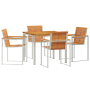 Conjunto de Comedor de Jardín de 5 Piezas  de Madera Maciza de Acacia | Foro24.es | Tu tienda online para hogar, jardín y más Foro24.es