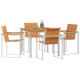 Conjunto de Comedor de Jardín de 5 Piezas  de Madera Maciza de Acacia | Foro24.es | Tu tienda online para hogar, jardín y más Foro24.es
